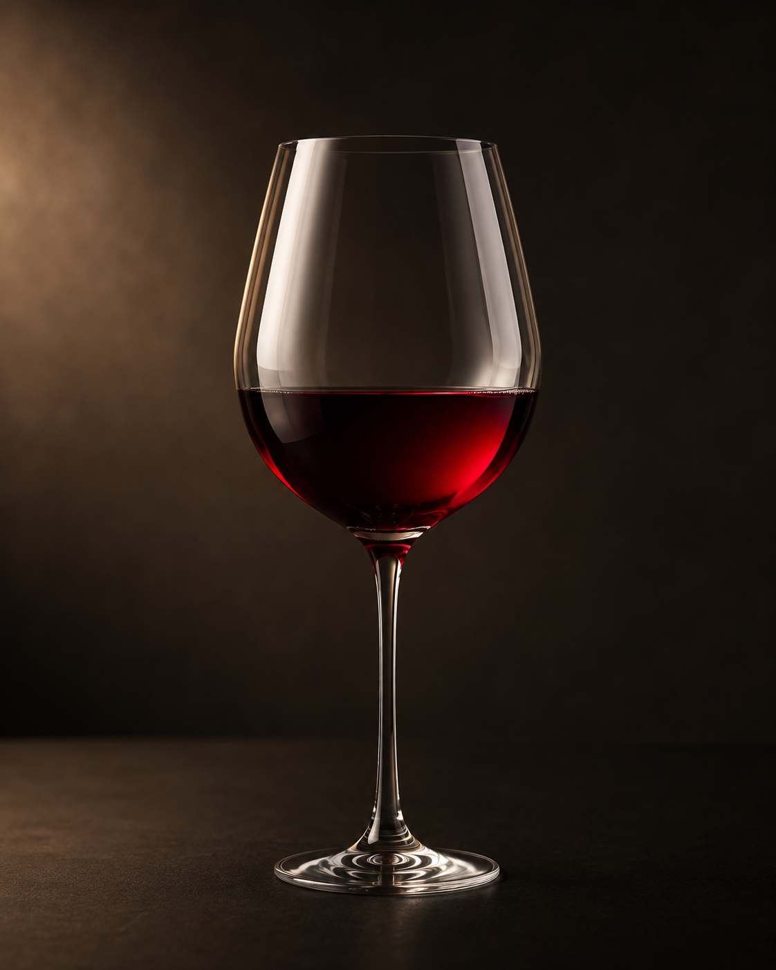 Calice di vino rosso nella Tenuta Donna Irma